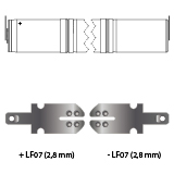 noodverlichting AMP faston LF07