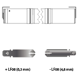 noodverlichting AMP faston LF08