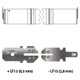 noodverlichting AMP faston LF13