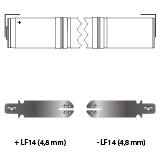 noodverlichting AMP faston LF14